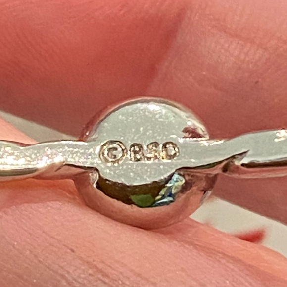 Bob Siemon Designs Cross in Heart Four Station Cable Inspired Bangle Bracelet - Picture 4 of 6